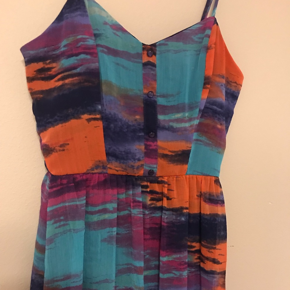 SALE!  Colorful High-Low Dress - Picture 2 of 7